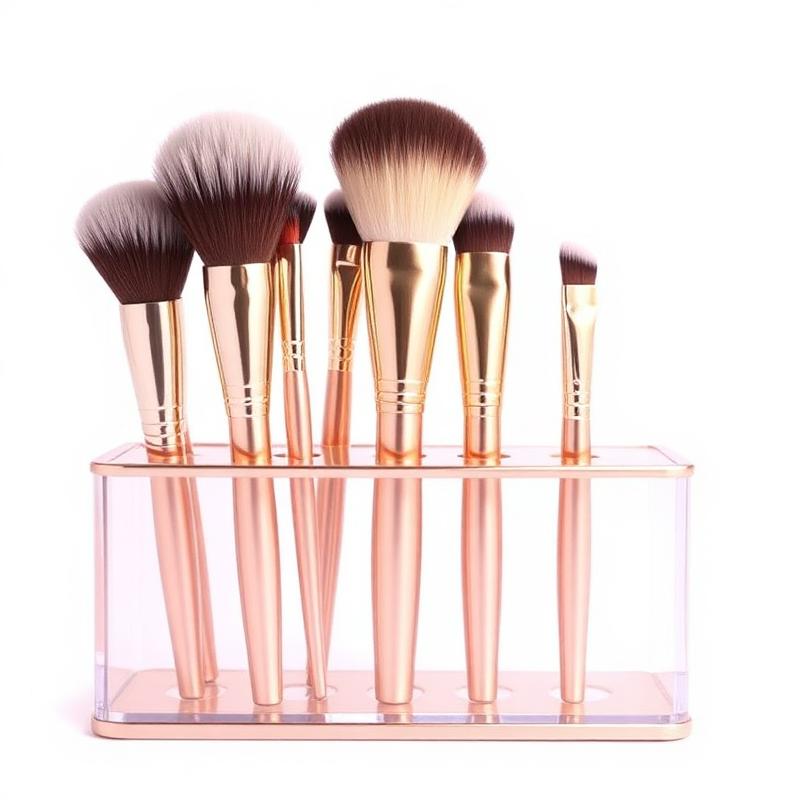14-Piece Makeup Brush Set + Holder